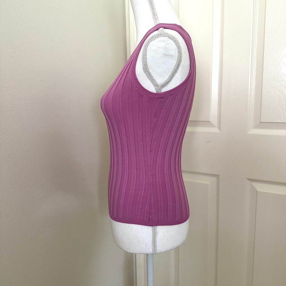 Mossimo Orchid Sleeveless Ribbed Knit Top - Picture 3 of 4
